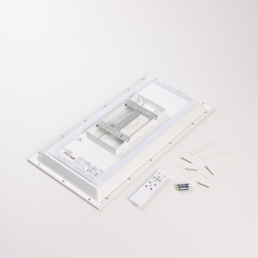 LED RGBW hämardatav pinnapealne paneel LED/22W/230V 2700-6500K 29,5x59,5 cm + kaugjuhtimispult