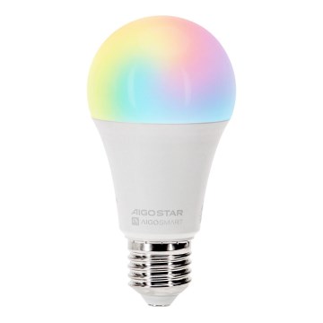 LED RGBW Hämardatav pirn A60 E27/15W/230V 2700-6500K Wi-Fi - Aigostar