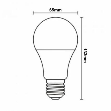 LED RGBW Hämardatav pirn A60 E27/15W/230V 2700-6500K Wi-Fi Tuya