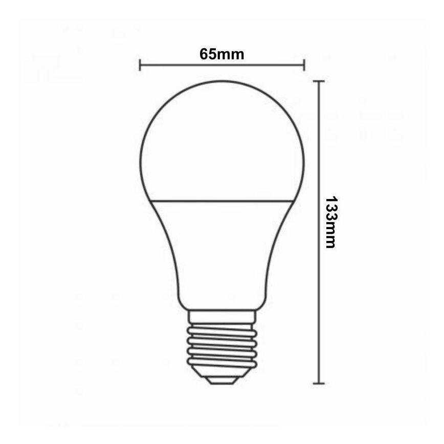LED RGBW Hämardatav pirn A60 E27/15W/230V 2700-6500K Wi-Fi Tuya
