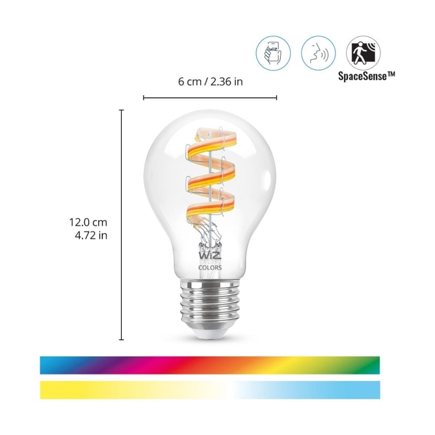 LED RGBW Hämardatav pirn A60 E27/6,3W/230V 2200-6500K Wi-Fi - WiZ
