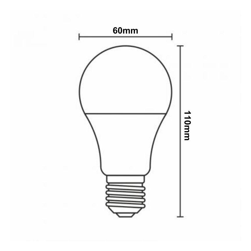 LED RGBW Hämardatav pirn A60 E27/9W/230V 2700-6500K Wi-Fi Tuya