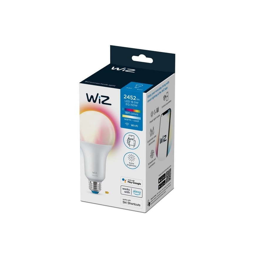 LED RGBW Hämardatav pirn A80 E27/18,5W/230V 2200-6500K CRI 90 Wi-Fi - WiZ