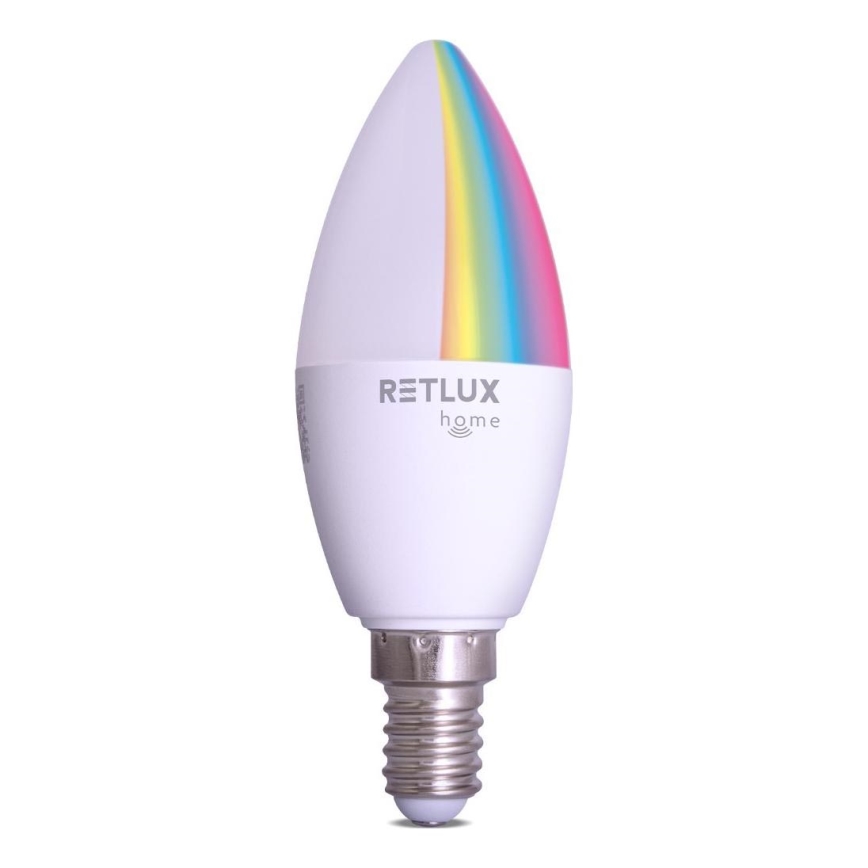 LED RGBW Hämardatav pirn C37 E14/4,5W/230V 2700-6500K Wi-Fi Tuya