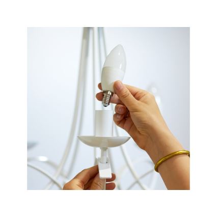 LED RGBW Hämardatav pirn C37 E14/4,9W/230V 2200-6500K CRI 90 Wi-Fi -WiZ