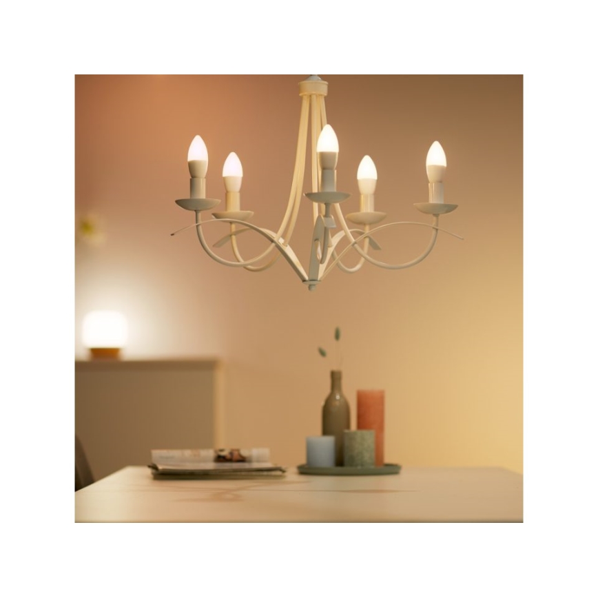 LED RGBW Hämardatav pirn C37 E14/4,9W/230V 2200-6500K CRI 90 Wi-Fi -WiZ