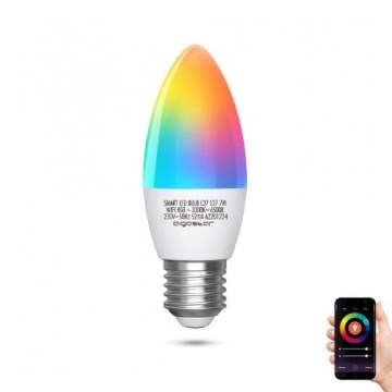 LED RGBW Hämardatav pirn C37 E27/7W/230V 3000-6500K Wi-Fi - Aigostar