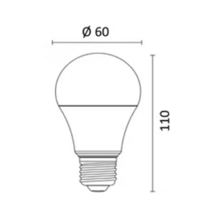 LED RGBW Hämardatav pirn E27/8,5W/230V 3000-6500K Wi-Fi - Reality