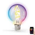 LED RGBW Hämardatav pirn FILAMENT G80 E27/4,9W/230V 2700K Wi-Fi - Aigostar