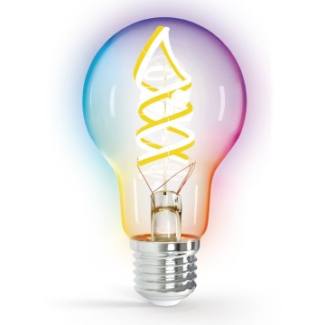 LED RGBW Hämardatav pirn FILAMENT MESH Nutikas A60 E27/4,9W/230V 2700K - Aigostar