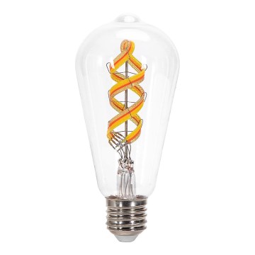 LED RGBW Hämardatav pirn FILAMENT MESH Nutikas ST64 E27/4,9W/230V 2700K - Aigostar