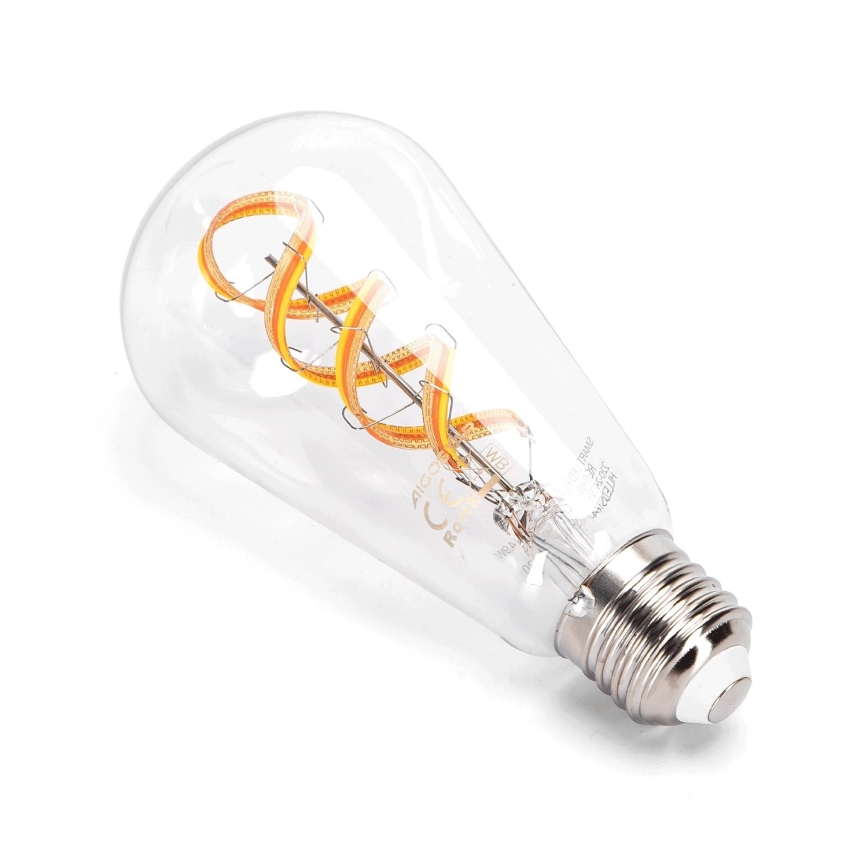 LED RGBW Hämardatav pirn FILAMENT ST64 E27/4,9W/230V 2700-6500K Wi-Fi - Aigostar