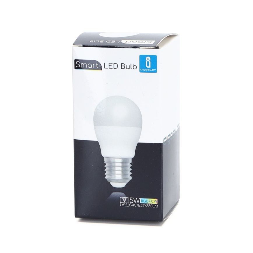 LED RGBW Hämardatav pirn G45 E27/5W/230V 3000-6500K Wi-Fi - Aigostar