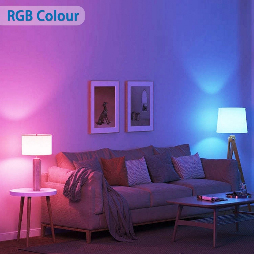LED RGBW Hämardatav pirn G45 E27/6,5W/230V 2700-6500K Wi-Fi - Aigostar