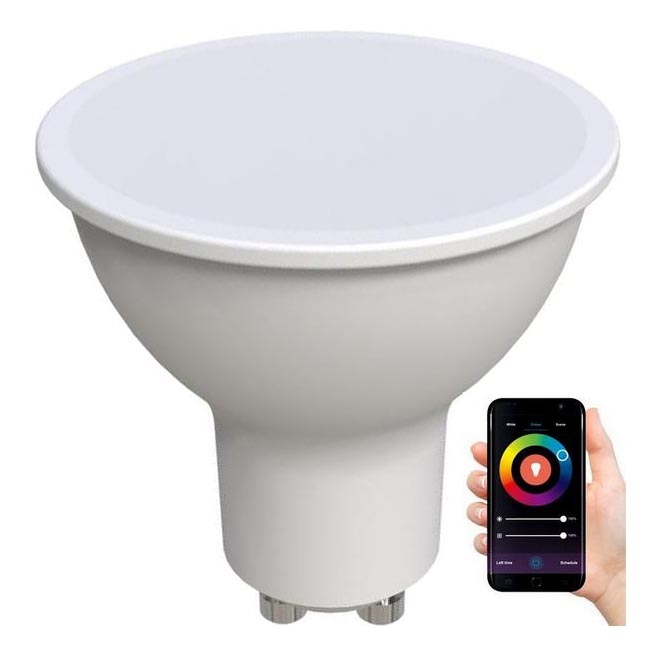 LED RGBW Hämardatav pirn GU10/4,5W/230V 2700-6500K Wi-Fi Tuya