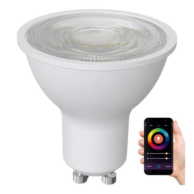 LED RGBW Hämardatav pirn GU10/4,5W/230V 2700-6500K Wi-Fi Tuya