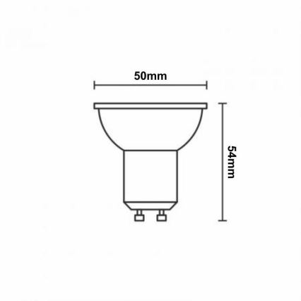LED RGBW Hämardatav pirn GU10/4,5W/230V 2700-6500K Wi-Fi Tuya