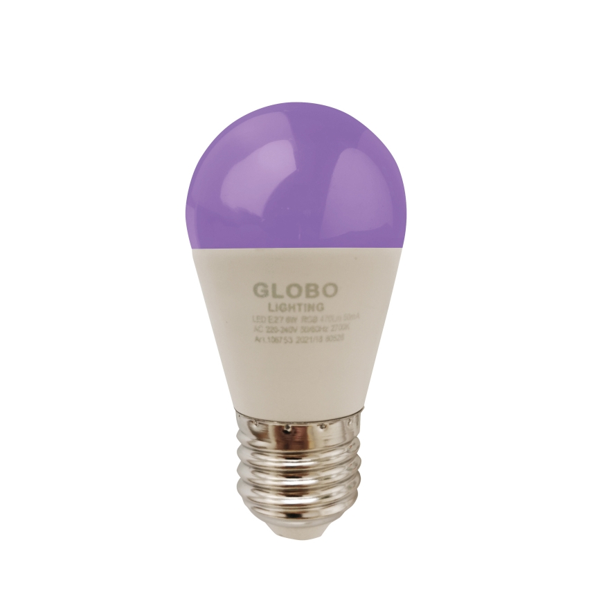 LED RGBW Hämardatav pirn E27/6W/230V 3000K + kaugjuhtimispult - Globo