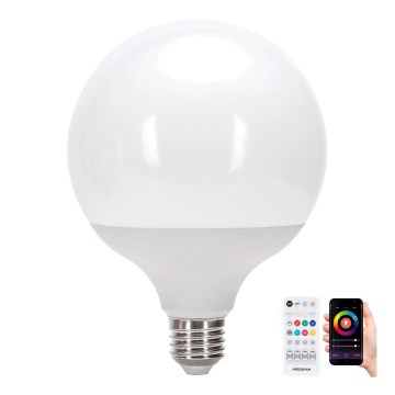 LED RGBW Hämardatav pirn MESH G120 E27/18W/230V 6500K + kaugjuhtimispult - Aigostar
