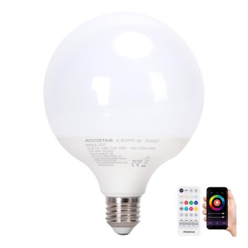 LED RGBW Hämardatav pirn MESH G120 E27/4,9W/230V 2700-6500K + kaugjuhtimispult - Aigostar