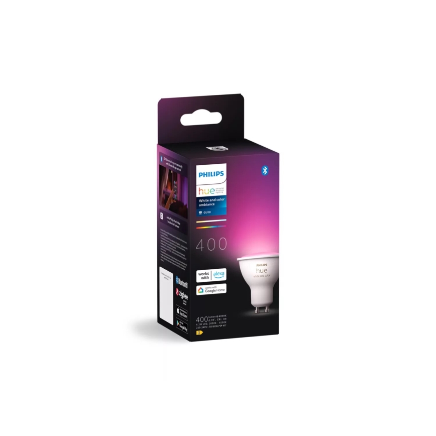 LED RGBW Hämardatav pirn Philips Hue White And Color Ambiance GU10/4,2W/230V 2000-6500K