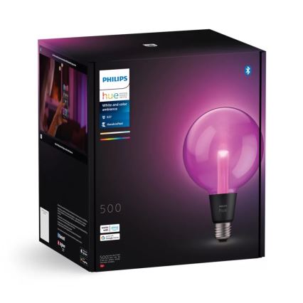 LED RGBW Hämardatav pirn Philips Hue White And Color Ambiance G125 E27/6,8W/230V 2000-6500K
