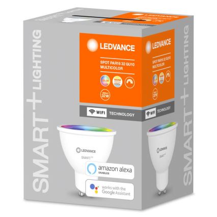 LED RGBW Hämardatav pirn SMART+ GU10/5W/230V 2700K-6500K Wi-Fi - Ledvance