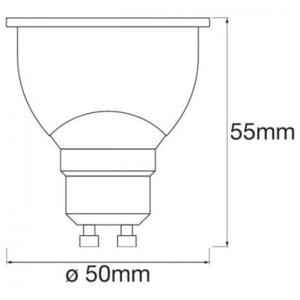 LED RGBW Hämardatav pirn SMART+ GU10/5W/230V 2700K-6500K Wi-Fi - Ledvance