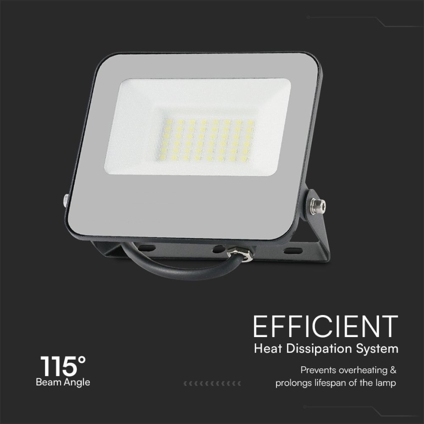 LED RGBW Hämardatav prožektor LED/30W/230V IP65 hall + kaugjuhtimispult