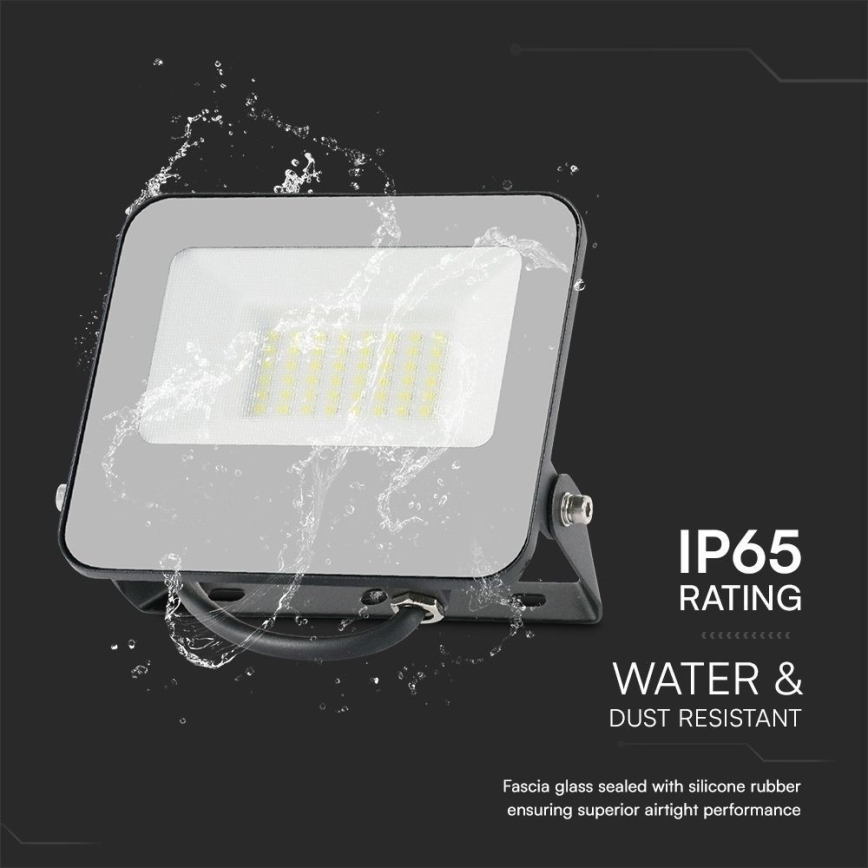 LED RGBW Hämardatav prožektor LED/30W/230V IP65 hall + kaugjuhtimispult