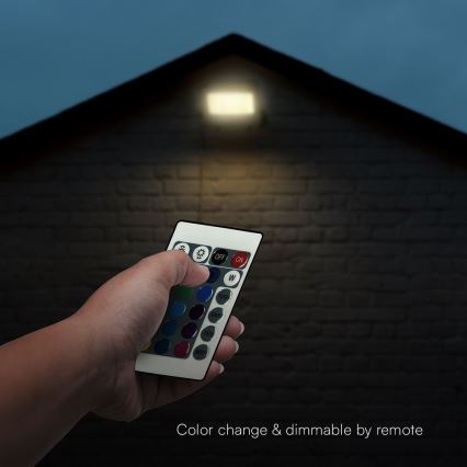 LED RGBW Hämardatav prožektor LED/30W/230V IP65 hall + kaugjuhtimispult