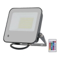 LED RGBW Hämardatav prožektor LED/50W/230V IP65 hall + kaugjuhtimispult