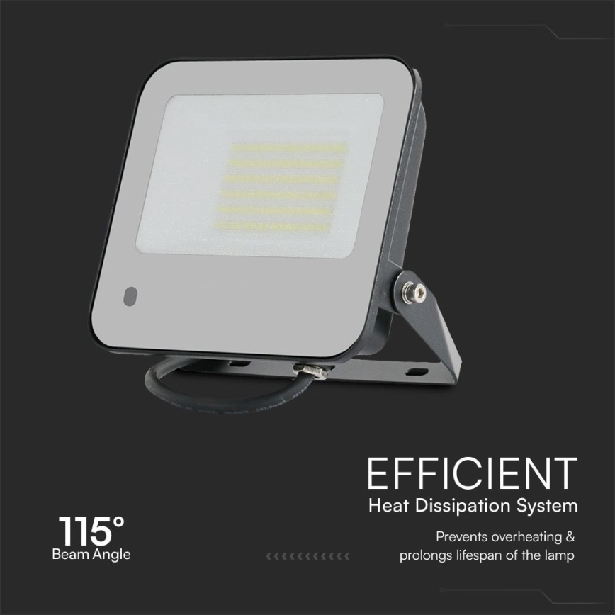 LED RGBW Hämardatav prožektor LED/50W/230V IP65 hall + kaugjuhtimispult