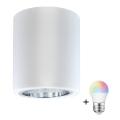 LED RGBW hämardatav punktvalgusti JUPITER 1xE27/6,5W/230V 2700-6500K Wi-Fi läbimõõt 9,8 cm valge