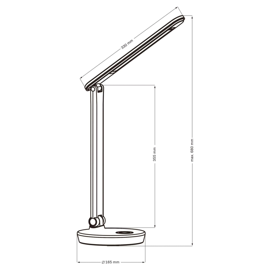 LED RGBW Hämardatav puutetundlik laualamp NEPTUN LED/7W/230V valge