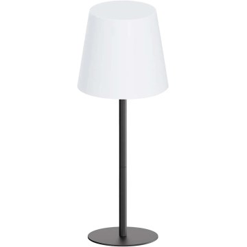 LED RGBW hämardatav puutetundlik välitingimustes kasutatav laualamp LUCIA LED/2W/5V 1800/2700/6500K 3600 mAh IP44 must