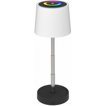 LED RGBW hämardatav puutetundlik välitingimustesse mõeldud laualamp LED/2W/5V IP44 1200 mAh hall