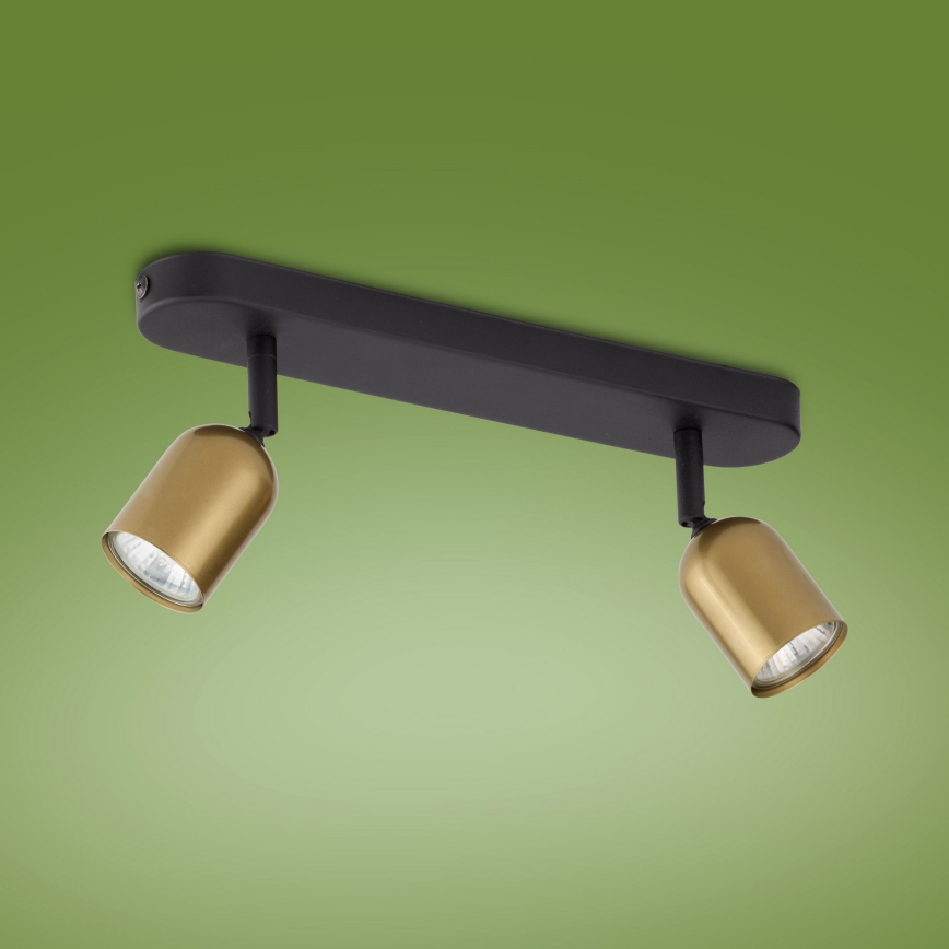 LED RGBW hämardatav spot-valgusti TOP 2xGU10/6,5W/230V 2700-6500K kuldne/must