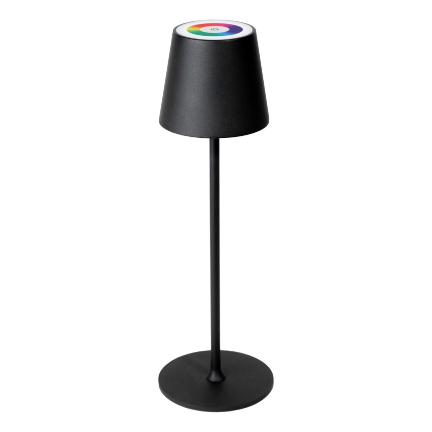 LED RGBW Hämardatav väli laetav lamp LED/4W/4000 mAh 3000/4000/5500K IP44 must