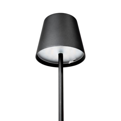 LED RGBW Hämardatav väli laetav lamp LED/4W/4000 mAh 3000/4000/5500K IP44 must