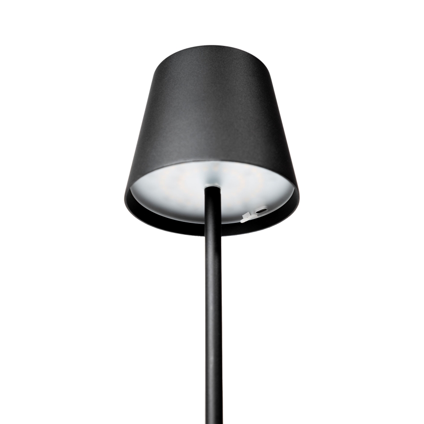 LED RGBW Hämardatav väli laetav lamp LED/4W/4000 mAh 3000/4000/5500K IP44 must