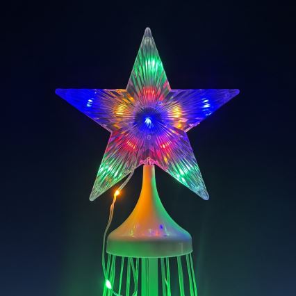 LED RGBW hämardatav välitingimustes kasutatav jõulukaunistus LED/4W/230V 180 cm IP44 kuusk + kaugjuhtimispult