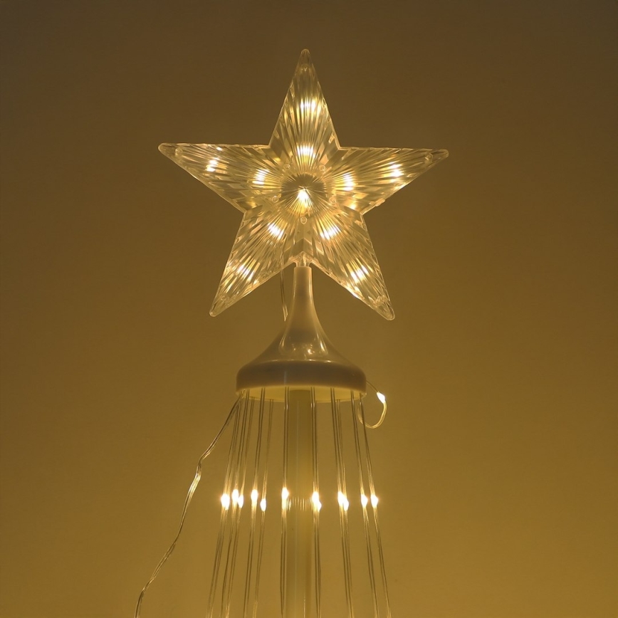 LED RGBW hämardatav välitingimustes kasutatav jõulukaunistus LED/4W/230V 180 cm IP44 kuusk + kaugjuhtimispult