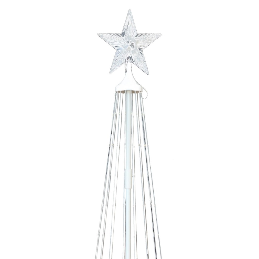 LED RGBW hämardatav välitingimustes kasutatav jõulukaunistus LED/4W/230V 180 cm IP44 kuusk + kaugjuhtimispult