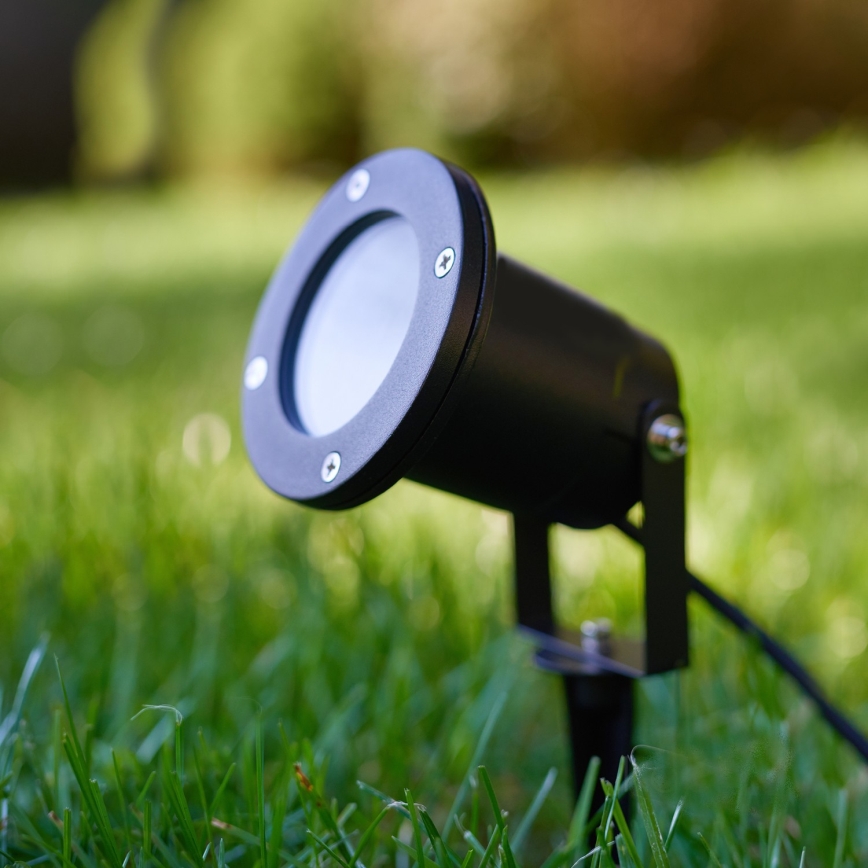 LED RGBW hämardatav välisvalgusti BLAKE 1xGU10/4,8W/230V IP65 + kaugjuhtimispult