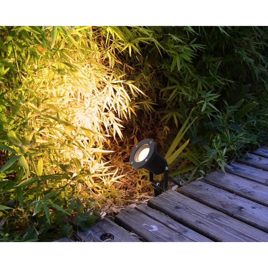 LED RGBW hämardatav välisvalgusti BLAKE 1xGU10/4,8W/230V IP65 + kaugjuhtimispult