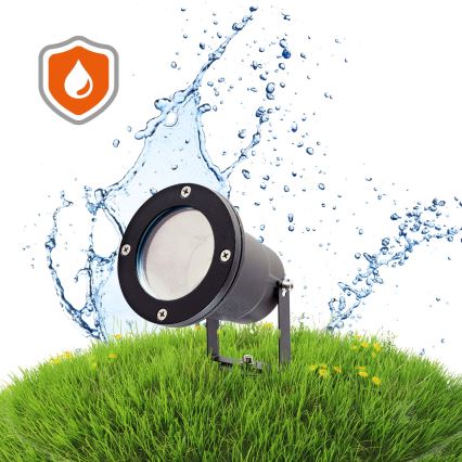 LED RGBW hämardatav välisvalgusti BLAKE 1xGU10/6W/230V IP65 + kaugjuhtimispult