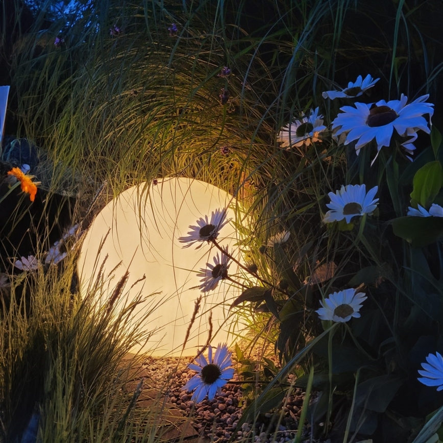 LED RGBW Hämardatav välisvalgusti GLOBO 1xE27/9W/230V 2700-6500K läbimõõt 30 cm IP44 Wi-Fi