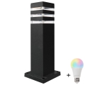 LED RGBW hämardatav välisvalgusti TEKSAS 1xE27/12W/230V 2700-6500K 44 cm IP44 antratsiit