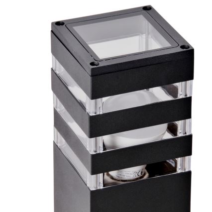 Hämardatav LED RGBW välisvalgusti TEKSAS 1xE27/12W/230V 2700-6500K Wi-Fi 74 cm IP44 antratsiit